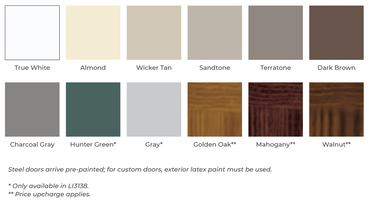 garage door colors